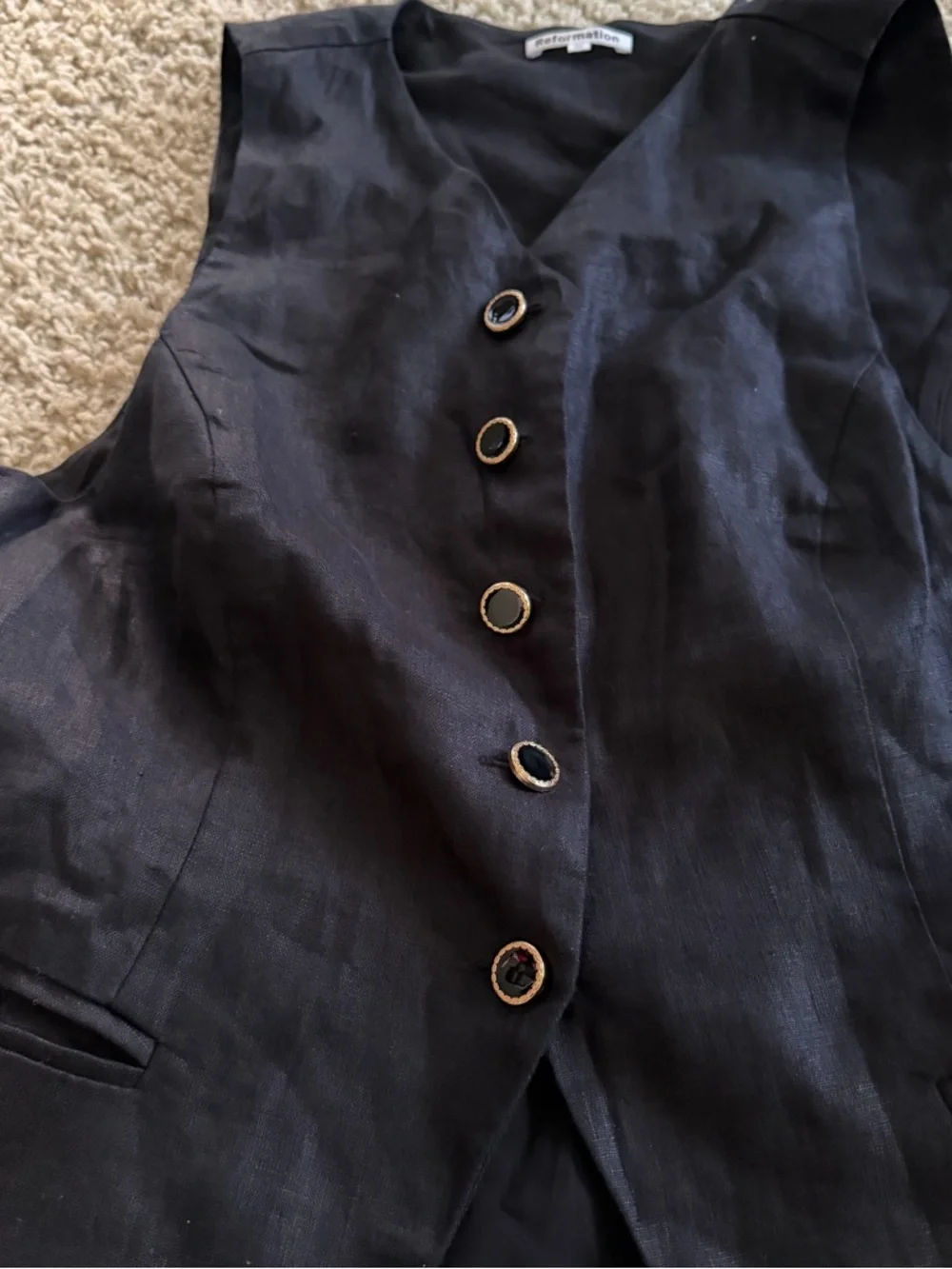 Reformation linen vest - Picture 4 of 7